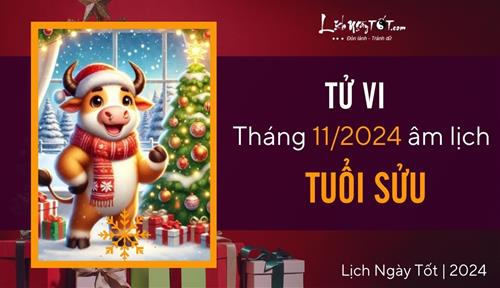 Tử vi tháng 11/2024 tuổi Sửu âm lịch: Vận trình suôn sẻ, không nhiều lo toan