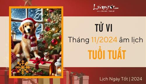 Tử vi tháng 11/2024 tuổi Tuất âm lịch: Công việc bế tắc, tình duyên ảm đạm