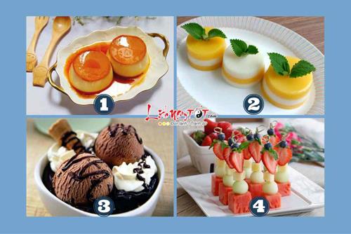 Trắc nghiệm tâm lý: Chấm điểm GIÁC QUAN THỨ 6 của bạn thông qua món tráng miệng yêu thích