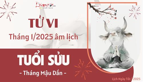Tử vi tháng 1/2025 tuổi Sửu âm lịch: Vượt qua khó khăn đời thường để đón nhận tài lộc