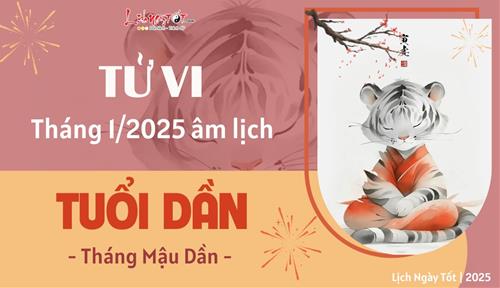 Tử vi tháng 1/2025 tuổi Dần âm lịch: Hãy biến khó khăn thành sức mạnh để tự vươn lên