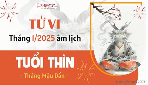 Tử vi tháng 1/2025 tuổi Thìn âm lịch: Vượt qua khó khăn bằng sự lạc quan, niềm tin vững chãi