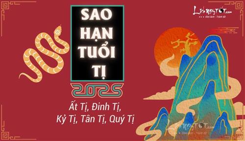 Sao hạn tuổi Tị năm 2025: Đầy đủ các tuổi Quý Tị, Ất Tị, Đinh Tị, Kỷ Tị, Tân Tị