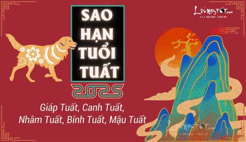 Sao hạn tuổi Tuất năm 2025: Cúng dâng sao giải hạn các tuổi Bính Tuất, Mậu Tuất, Giáp Tuất, Canh Tuất, Nhâm Tuất