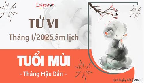 Tử vi tháng 1/2025 tuổi Mùi âm lịch: Thu hút nhiều tài lộc nhưng dễ vướng thị phi