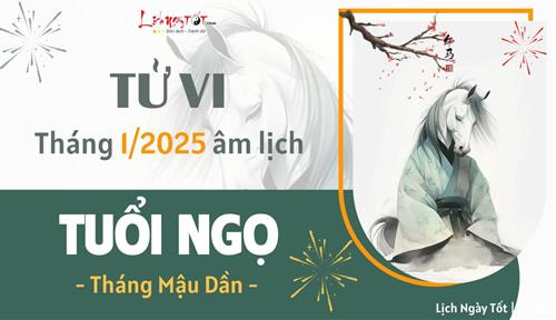 Tử vi tháng 1/2025 tuổi Ngọ âm lịch: Tiền bạc, công danh rất rực rỡ