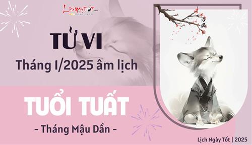 Tử vi tháng 1/2025 tuổi Tuất âm lịch: Nên linh hoạt tránh vướng thị phi không đáng có