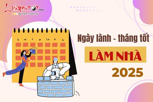 Ngày lành tháng tốt để làm nhà năm 2025 giúp gia chủ làm ăn phơi phới, tài lộc cuồn cuộn