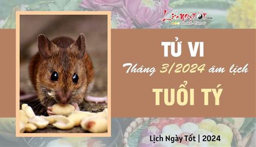 Tử vi tháng 3/2024 tuổi Tý âm lịch: Thời cơ tới, hãy tự tin ĐẠP GIÓ RẼ SÓNG khai thông tài vận