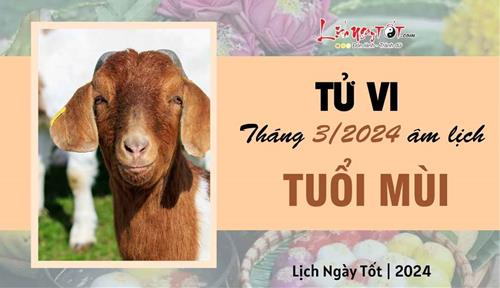 Tử vi tháng 3/2024 tuổi Mùi âm lịch: Cảm giác chông chênh, quên rằng mình may mắn tới mức nào