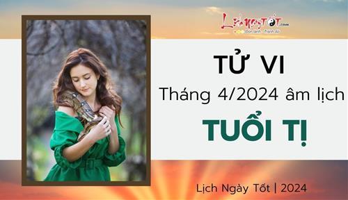 Tử vi tháng 4/2024 tuổi Tị âm lịch: Sự nghiệp huy hoàng, tình duyên hờ hững