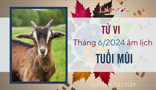 Tử vi tháng 6/2024 tuổi Mùi âm lịch: Trở lực ngày càng nhiều, cần giữ đầu óc tỉnh táo