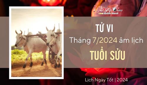 Tử vi tháng 7/2024 tuổi Sửu âm lịch: Khéo léo sắp xếp mọi thứ theo hướng đi tốt đẹp trong mùa Vu Lan