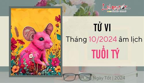 Tử vi tháng 10/2024 tuổi Tý âm lịch: Tình cảm hài hòa, sự nghiệp hanh thông