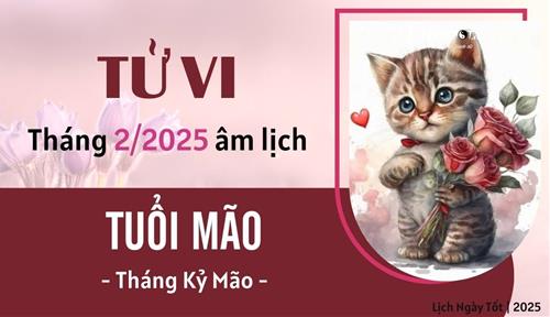 Tử vi tháng 2/2025 tuổi Mão âm lịch: Nghĩ nhiều khổ nhiều