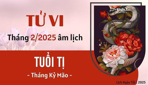 Tử vi tháng 2/2025 tuổi Tị âm lịch: Phất lên bất ngờ