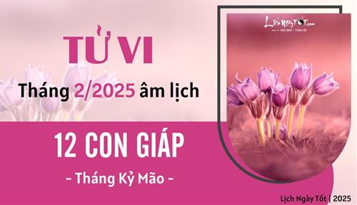 Tử vi tháng 2/2025 của 12 con giáp âm lịch: Ai đổi đời trong tháng mới?