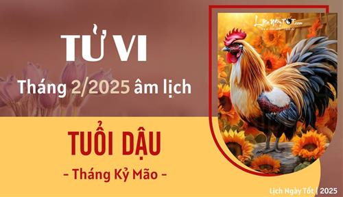 Tử vi tháng 2/2025 tuổi Dậu âm lịch: Có nhiều tin vui mới