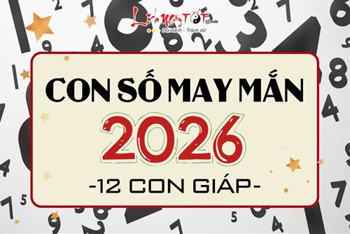 CON SỐ may mắn của 12 con giáp năm 2026: Hóa giải vận xui, Lộc vàng về tay