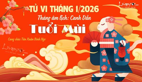 Tử vi tháng 1/2026 tuổi Mùi âm lịch: Khai xuân rực rỡ, công danh thăng tiến