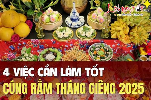 Rằm tháng Giêng 2025 làm tốt 4 việc này thì PHÚC LỘC ngập nhà, gia đình khỏe mạnh sung túc