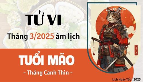 Tử vi tháng 3/2025 tuổi Mão âm lịch: Đối mặt với nhiều khó khăn và bế tắc