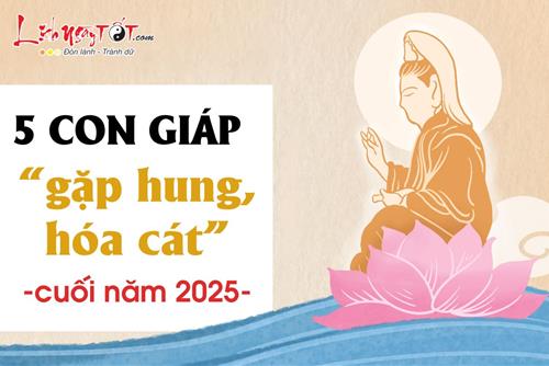 Đón PHƯỚC LÀNH từ Bồ Tát, 5 con giáp tai qua nạn khỏi, gặp hung hóa cát cuối năm 2025
