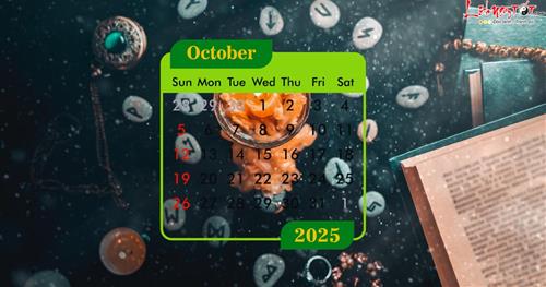 Xem lịch ngày may mắn tháng 10/2025 theo thần số học cực chuẩn