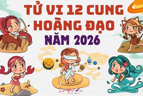 Tử vi 12 cung hoàng đạo năm 2026: Ai gặp thời hứng trọn LỘC to LỘC nhỏ