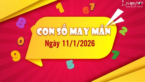 Tìm ra con số may mắn hôm nay 11/1/2026 cho 12 con giáp ĂN LỘC lớn