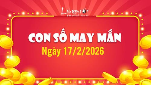 Con số may mắn hôm nay 17/2/2026 theo năm sinh: Số ĐẠI THẮNG cho ngày mùng 1 Tết Bính Ngọ