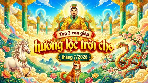 Tháng 7 bỗng có LỘC từ trên Trời rơi xuống - 3 con giáp chưa kịp vui đã vội lo! Làm thế này mới GIỮ được!