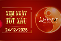 Xem ngày tốt xấu 24/12/2025 - Âm lịch hôm nay 5/11 năm Ất Tỵ