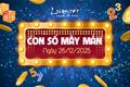 Con số may mắn hôm nay 26/12/2025 theo năm sinh VÉT LỘC cuối năm