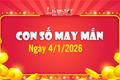 Con số may mắn hôm nay 4/1/2026 theo năm sinh RINH LỘC cực lớn