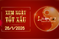 Xem ngày tốt xấu 26/1/2026 - Âm lịch hôm nay 8/12 năm Ất Tỵ