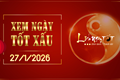 Xem ngày tốt xấu 27/1/2026 - Âm lịch hôm nay 9/12 năm Ất Tỵ