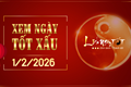 Xem ngày tốt xấu 1/2/2026 - Âm lịch hôm nay 14/12 năm Ất Tỵ