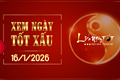 Xem ngày tốt xấu 16/1/2026 - Âm lịch hôm nay 28/11 năm Ất Tỵ