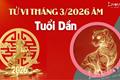 Tử vi tháng 3/2026 tuổi Dần âm lịch: Có cơ hội bứt phá, nhưng đề phòng sóng ngầm
