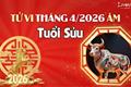 Tử vi tháng 4/2026 tuổi Sửu âm lịch: Được lợi nhiều hơn hại