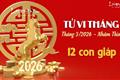 Tử vi tháng 3/2026 của 12 con giáp âm lịch: Ai trèo cao, ai thụt lùi?