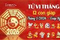 Tử vi tháng 5/2026 của 12 con giáp: Cuộc sống ai lên hương, ai nên thận trọng