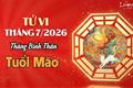 Tử vi tháng 7/2026 tuổi Mão âm lịch: PHÁT sinh vấn đề lặt vặt về tiền bạc