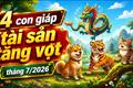 4 con giáp tăng vọt tài sản trong tháng 7: Cơ hội bứt phá mọi nguồn thu, tiền bạc tiêu xài không đắn đo!