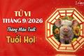 Tử vi tháng 9/2026 tuổi Hợi âm lịch: Trách nhiệm tăng cao, đề phòng tăng cân